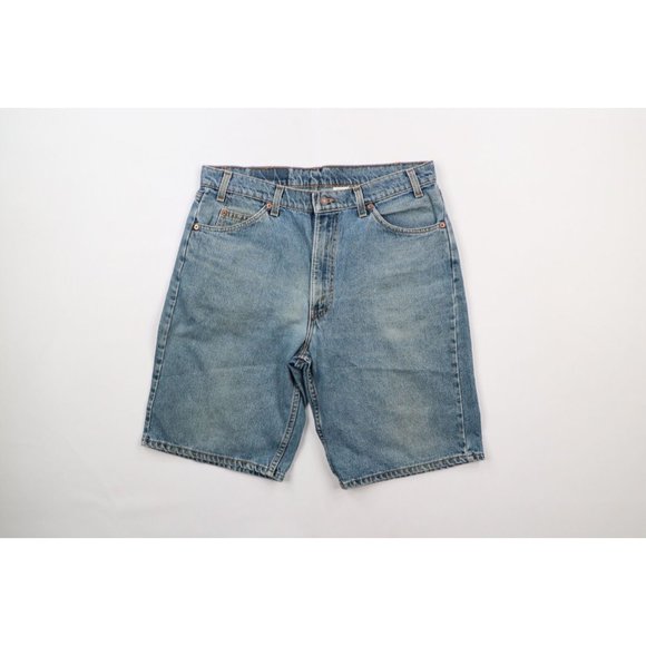 Levi's 550 Relaxed Fit Denim Shorts, Men's, W31 equivalent cotton blue type Vintage Second Hand